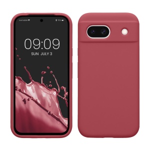 Husa Kwmobile pentru Google Pixel 8a, Roz inchis, Silicon, KWM000020KQ018C - Img 1