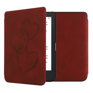 Husa Kwmobile pentru Kobo Clara 2E, Rosu inchis, Piele ecologica, KWM000017UJ009C - Img 1