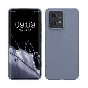 Husa Kwmobile pentru Motorola Edge 40 Neo, Mov inchis, Silicon, KWM000022NU001C - Img 1
