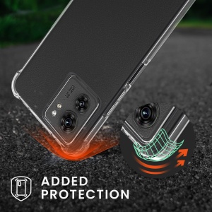 Husa Kwmobile pentru Motorola Edge 40, Transparent/Negru, Silicon, KWM000022OU001C - Img 5