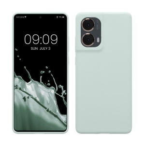 Husa Kwmobile pentru Motorola Moto G85, Verde deschis, Silicon, KWM000022TR004C - Img 1