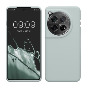 Husa Kwmobile pentru OnePlus 12, Verde deschis, Silicon, KWM000022QC004C - Img 1