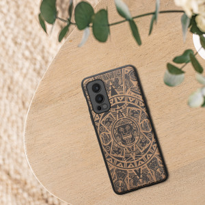 Husa Kwmobile pentru OnePlus Nord 2 5G, Lemn, Maro/Negru, 56448.08 - Img 3