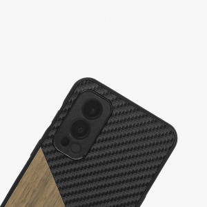 Husa Kwmobile pentru OnePlus Nord 2 5G, Lemn, Maro/Negru, 57498.01 - Img 8