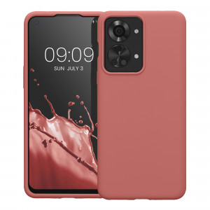 Husa Kwmobile pentru OnePlus Nord 2T, Silicon, Roz, 58764.193 - Img 2