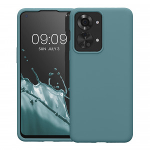 Husa Kwmobile pentru OnePlus Nord 2T, Silicon, Verde, 58764.206 - Img 2