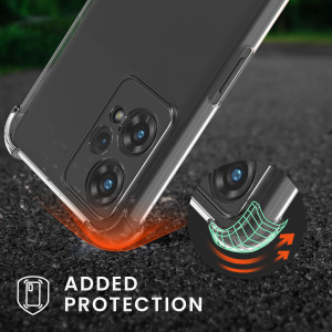 Husa Kwmobile pentru OnePlus Nord CE 2 Lite 5G, Silicon, Transparent/Negru, 58758.01 - Img 3