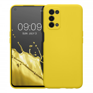 Husa Kwmobile pentru OPPO A74 5G/A54 5G, Silicon, Galben, 57571.165 - Img 2