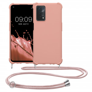 Husa Kwmobile pentru OPPO A74 5G/A54 5G, Silicon, Roz, 58012.154 - Img 2