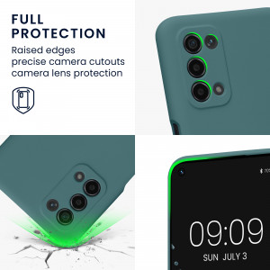 Husa Kwmobile pentru OPPO A74 5G/A54 5G, Silicon, Verde, 57571.207 - Img 4