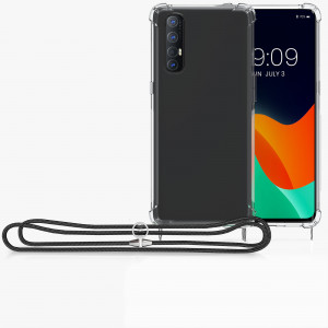 Husa Kwmobile pentru OPPO Find X2 Neo, Silicon, Transparent/Negru, 57266.01 - Img 8