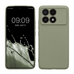 Husa Kwmobile pentru Poco F6 Pro, Verde deschis, Silicon, KWM000020PN002C - Img 1