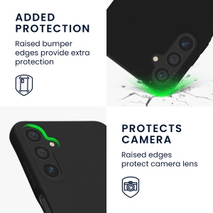 Husa Kwmobile pentru Samsung Galaxy A05s, Negru, Silicon, KWM000021MY001C - Img 3