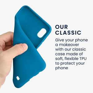 Husa Kwmobile pentru Samsung Galaxy A10, Silicon, Albastru, 49814.224 - Img 4