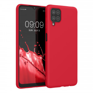 Husa Kwmobile pentru Samsung Galaxy A12, Rosu, Silicon, 54048.208 - Img 1