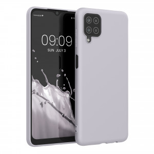Husa Kwmobile pentru Samsung Galaxy A12, Silicon, Gri, 54048.192 - Img 1