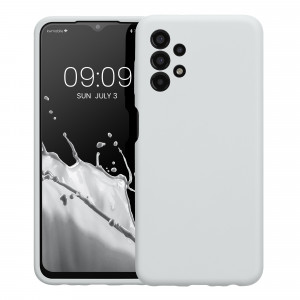 Husa Kwmobile pentru Samsung Galaxy A13, Silicon, Alb, 57832.48 - Img 2