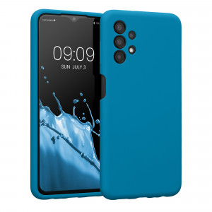 Husa Kwmobile pentru Samsung Galaxy A13, Silicon, Albastru, 57832.224 - Img 1
