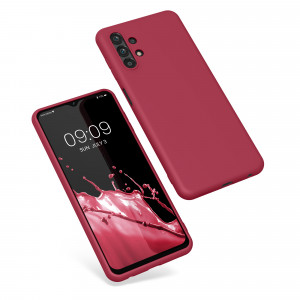 Husa Kwmobile pentru Samsung Galaxy A13, Silicon, Rosu, 57805.229 - Img 2