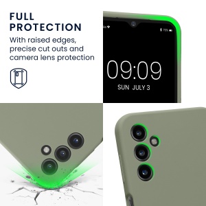 Husa Kwmobile pentru Samsung Galaxy A14 5G, Verde, Silicon, KWM000018GD031C - Img 3
