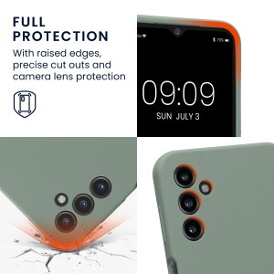 Husa Kwmobile pentru Samsung Galaxy A14 5G, Verde, Silicon, KWM000018GD040C - Img 3