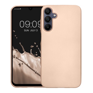 Husa Kwmobile pentru Samsung Galaxy A15 5G, Auriu, Silicon, KWM000021MJ005C - Img 2