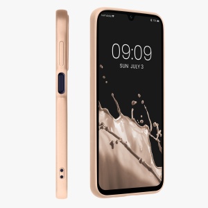 Husa Kwmobile pentru Samsung Galaxy A15 5G, Auriu, Silicon, KWM000021MJ005C - Img 4