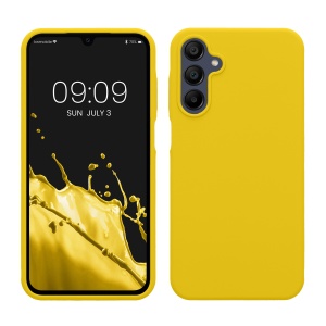 Husa Kwmobile pentru Samsung Galaxy A15 5G, Galben, Silicon, KWM000021MF010C - Img 1