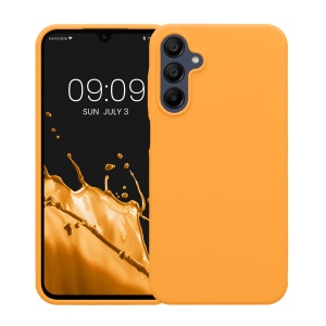 Husa Kwmobile pentru Samsung Galaxy A15 5G, Portocaliu, Silicon, KWM000021MF007C - Img 2