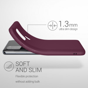Husa Kwmobile pentru Samsung Galaxy A21s, Silicon, Violet, 52494.187 - Img 3