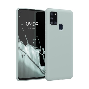 Husa Kwmobile pentru Samsung Galaxy A21s, Verde deschis, Silicon, KWM000011GI020C - Img 1