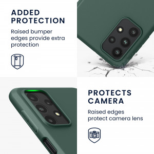 Husa Kwmobile pentru Samsung Galaxy A23, Silicon, Verde, 57804.169 - Img 4