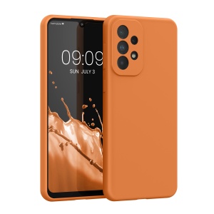 Husa Kwmobile pentru Samsung Galaxy A33 5G, Portocaliu, Silicon, KWM000015GQ048C - Img 1