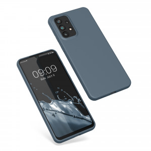 Husa Kwmobile pentru Samsung Galaxy A33 5G, Silicon, Albastru, 57806.202 - Img 2