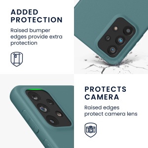 Husa Kwmobile pentru Samsung Galaxy A33 5G, Verde deschis, Silicon, KWM000015FQ011C - Img 4