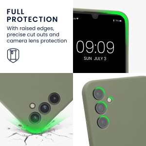 Husa Kwmobile pentru Samsung Galaxy A34 5G, Verde deschis, Silicon, 60807.172 - Img 4