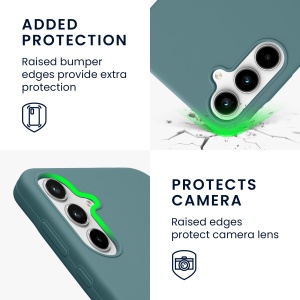 Husa Kwmobile pentru Samsung Galaxy A35, Verde deschis, Silicon, KWM000021PA017C - Img 4