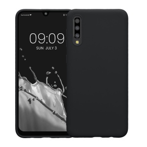 Husa Kwmobile pentru Samsung Galaxy A50, Albastru inchis, Silicon, KWM000009SZ021C - Img 2