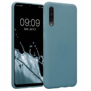 Husa Kwmobile pentru Samsung Galaxy A50, Silicon, Verde, 48054.207 - Img 1