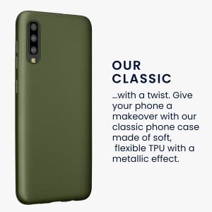 Husa Kwmobile pentru Samsung Galaxy A50, Verde, Silicon, KWM000009TA018C - Img 4