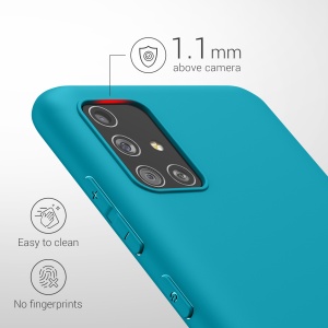 Husa Kwmobile pentru Samsung Galaxy A51, Albastru deschis, Silicon, KWM000010YZ056C - Img 4