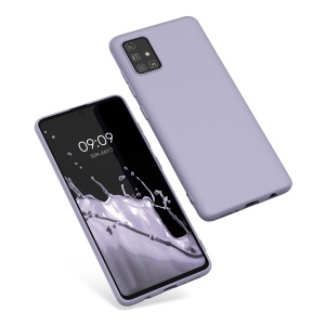 Husa Kwmobile pentru Samsung Galaxy A51, Mov deschis, Silicon, KWM000010YZ053C - Img 2