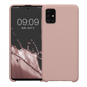 Husa Kwmobile pentru Samsung Galaxy A51, Roz, Silicon, 51197.236 - Img 2