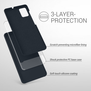 Husa Kwmobile pentru Samsung Galaxy A51, Silicon, Albastru, 51197.186 - Img 3