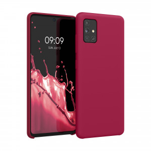 Husa Kwmobile pentru Samsung Galaxy A51, Silicon, Rosu, 51197.229 - Img 1