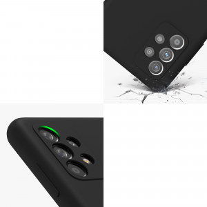 Husa Kwmobile pentru Samsung Galaxy A52/Galaxy A52 5G/Galaxy A52s 5G, Silicon, Negru, 54347.01 - Img 8