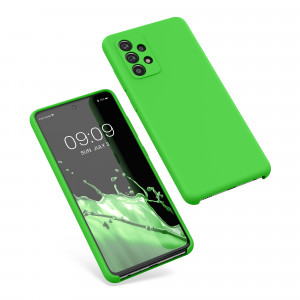 Husa Kwmobile pentru Samsung Galaxy A52/Galaxy A52 5G/Galaxy A52s 5G, Silicon, Verde, 54347.159 - Img 2
