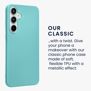 Husa Kwmobile pentru Samsung Galaxy A55 5G, Verde deschis, Silicon, KWM000021MI012C - Img 4