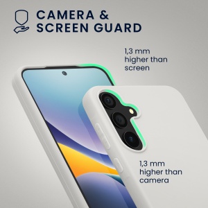 Husa Kwmobile pentru Samsung Galaxy A55, Alb, Silicon, KWM000021MG002C - Img 6