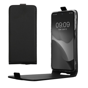 Husa Kwmobile pentru Samsung Galaxy A55, Negru, Piele ecologica, KWM000021OP001C - Img 1